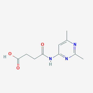 molecular formula C10H13N3O3 B1299872 N-(2,6-Dimethyl-pyrimidin-4-yl)-succinamic acid CAS No. 342021-35-6