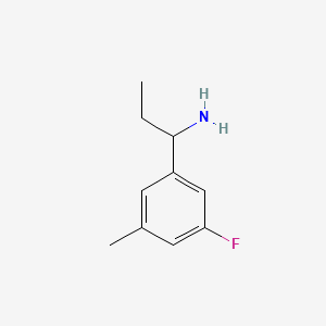 1-(3-Fluoro-5-methylphenyl)propan-1-amine