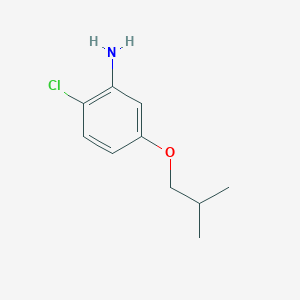 molecular formula C10H14ClNO B12998765 2-Chloro-5-isobutoxyaniline 