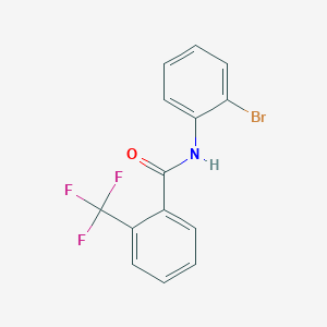 molecular formula C14H9BrF3NO B1299877 N-(2-溴苯基)-2-(三氟甲基)苯甲酰胺 CAS No. 425415-37-8