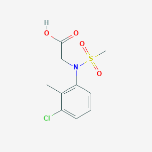molecular formula C10H12ClNO4S B1299879 [(3-氯-2-甲基苯基)-甲磺酰氨基]-乙酸 CAS No. 333320-75-5