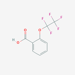 molecular formula C9H5F5O3 B12998790 2-(Perfluoroethoxy)benzoic acid 