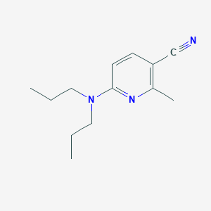 molecular formula C13H19N3 B12998791 6-(Dipropylamino)-2-methylnicotinonitrile 