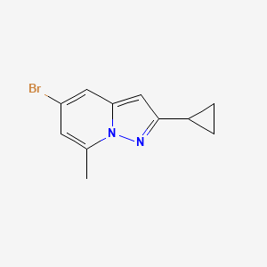 5-Bromo-2-cyclopropyl-7-methylpyrazolo[1,5-a]pyridine