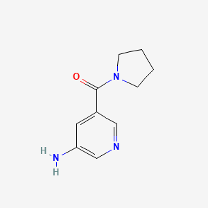 (5-Aminopyridin-3-yl)(pyrrolidin-1-yl)methanone