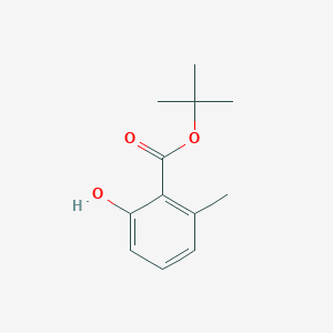 molecular formula C12H16O3 B12998879 Tert-butyl 2-hydroxy-6-methylbenzoate 