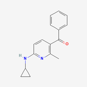 (6-(Cyclopropylamino)-2-methylpyridin-3-yl)(phenyl)methanone