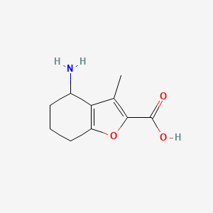 4-Amino-3-methyl-4,5,6,7-tetrahydrobenzofuran-2-carboxylic acid