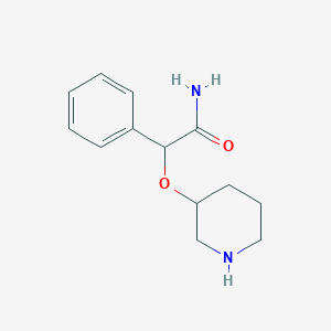 2-Phenyl-2-(piperidin-3-yloxy)acetamide