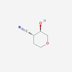 Rel-(3R,4R)-3-hydroxytetrahydro-2H-pyran-4-carbonitrile