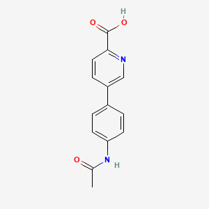 5-(4-Acetamidophenyl)picolinic acid