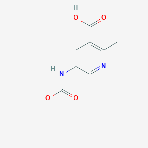 5-((tert-Butoxycarbonyl)amino)-2-methylnicotinic acid