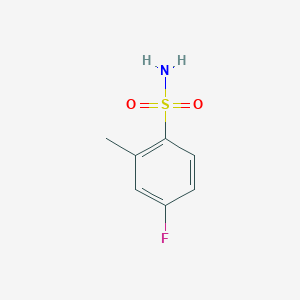 molecular formula C7H8FNO2S B1299901 4-Fluoro-2-methylbenzenesulfonamide CAS No. 489-17-8