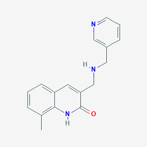 molecular formula C17H17N3O B1299905 8-Methyl-3-{[(pyridin-3-ylmethyl)-amino]-methyl}-1H-quinolin-2-one CAS No. 436087-66-0