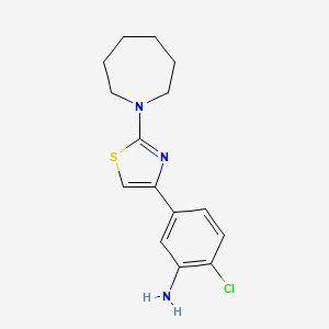 5-(2-(Azepan-1-yl)thiazol-4-yl)-2-chloroaniline