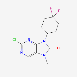 2-Chloro-9-(4,4-difluorocyclohexyl)-7-methyl-7,9-dihydro-8H-purin-8-one