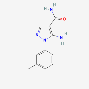 5-Amino-1-(3,4-dimethylphenyl)-1H-pyrazole-4-carboxamide