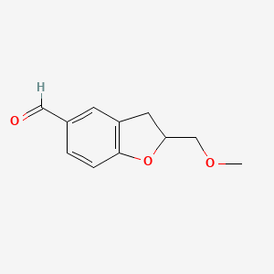 2-(Methoxymethyl)-2,3-dihydrobenzofuran-5-carbaldehyde