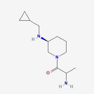 2-amino-1-[(3S)-3-(cyclopropylmethylamino)piperidin-1-yl]propan-1-one