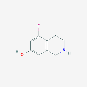 molecular formula C9H10FNO B12999155 5-Fluoro-1,2,3,4-tetrahydroisoquinolin-7-ol 