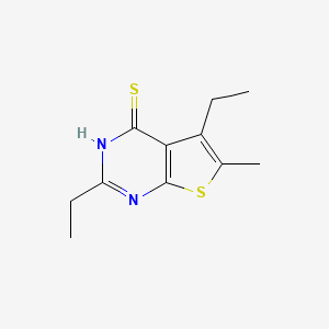 2,5-Diethyl-6-methylthieno[2,3-d]pyrimidine-4-thiol