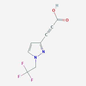 3-(1-(2,2,2-Trifluoroethyl)-1H-pyrazol-3-yl)propiolic acid