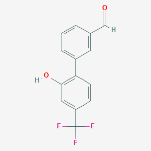 2'-Hydroxy-4'-(trifluoromethyl)-[1,1'-biphenyl]-3-carbaldehyde