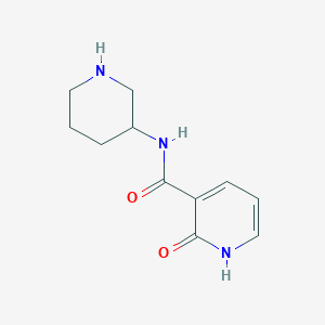 molecular formula C11H15N3O2 B12999184 2-Oxo-N-(piperidin-3-yl)-1,2-dihydropyridine-3-carboxamide 