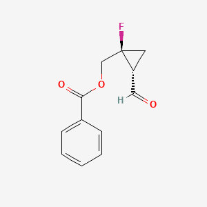 Rel-((1S,2R)-1-fluoro-2-formylcyclopropyl)methyl benzoate