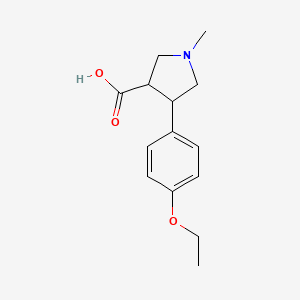 4-(4-Ethoxyphenyl)-1-methylpyrrolidine-3-carboxylic acid