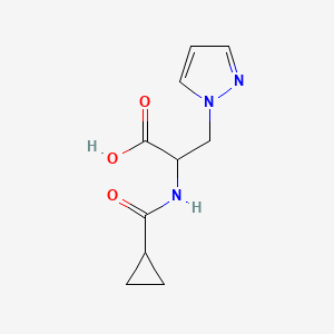 2-(Cyclopropanecarboxamido)-3-(1H-pyrazol-1-yl)propanoic acid