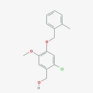 (2-Chloro-5-methoxy-4-((2-methylbenzyl)oxy)phenyl)methanol