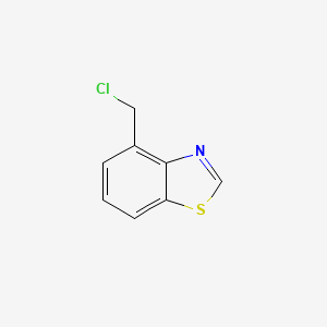 molecular formula C8H6ClNS B12999248 4-(Chloromethyl)benzo[d]thiazole 