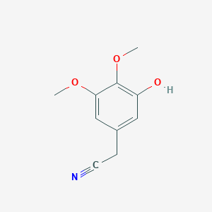 molecular formula C10H11NO3 B12999280 2-(3-Hydroxy-4,5-dimethoxyphenyl)acetonitrile 