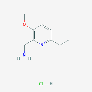 (6-Ethyl-3-methoxypyridin-2-yl)methanamine hydrochloride