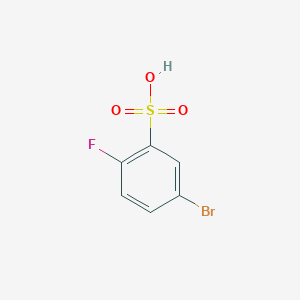 molecular formula C6H4BrFO3S B12999353 5-Bromo-2-fluorobenzenesulfonic acid 