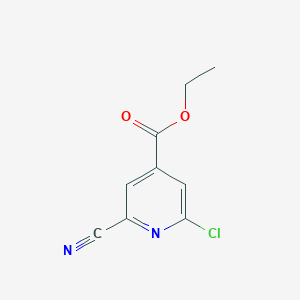 Ethyl 2-chloro-6-cyanoisonicotinate