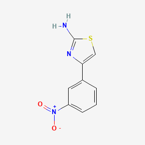 molecular formula C9H7N3O2S B1299941 4-(3-硝基苯基)-1,3-噻唑-2-胺 CAS No. 57493-24-0