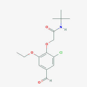 N-(tert-Butyl)-2-(2-chloro-6-ethoxy-4-formylphenoxy)acetamide