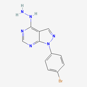 1-(4-Bromophenyl)-4-hydrazinyl-1H-pyrazolo[3,4-d]pyrimidine