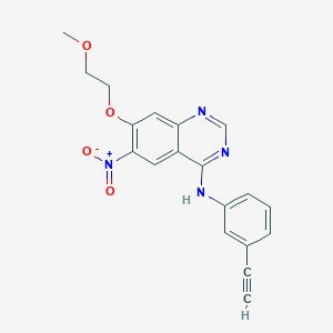 N-(3-Ethynylphenyl)-7-(2-methoxyethoxy)-6-nitroquinazolin-4-amine