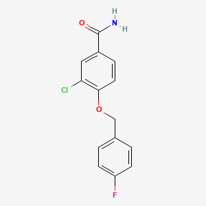 3-Chloro-4-((4-fluorobenzyl)oxy)benzamide