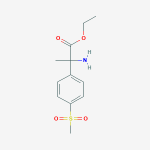 Ethyl 2-amino-2-(4-(methylsulfonyl)phenyl)propanoate