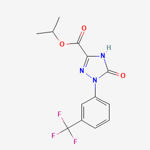 Isopropyl 5-oxo-1-(3-(trifluoromethyl)phenyl)-2,5-dihydro-1H-1,2,4-triazole-3-carboxylate