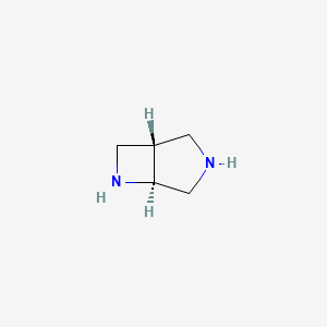 molecular formula C5H10N2 B12999526 (1S,5S)-3,6-Diazabicyclo[3.2.0]heptane 