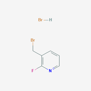 molecular formula C6H6Br2FN B12999540 3-(Bromomethyl)-2-fluoropyridine hydrobromide 