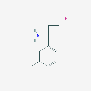 3-Fluoro-1-(m-tolyl)cyclobutanamine