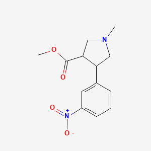 Methyl 1-methyl-4-(3-nitrophenyl)pyrrolidine-3-carboxylate