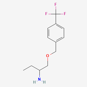 1-((4-(Trifluoromethyl)benzyl)oxy)butan-2-amine