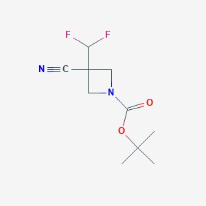 Tert-butyl3-cyano-3-(difluoromethyl)azetidine-1-carboxylate